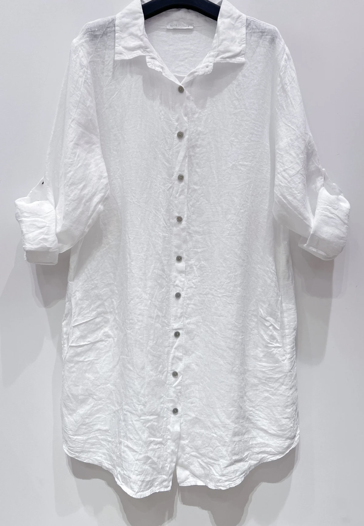 Linnen blouse/jurk Vadella wit