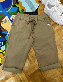 Capri  Pants Anne Camel PLUS SIZE