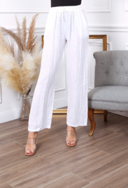 Linen trousers Abby white
