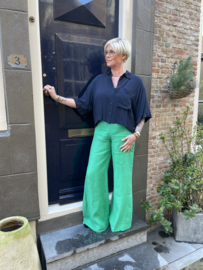 Meme Road M8227 Linen Pants Green