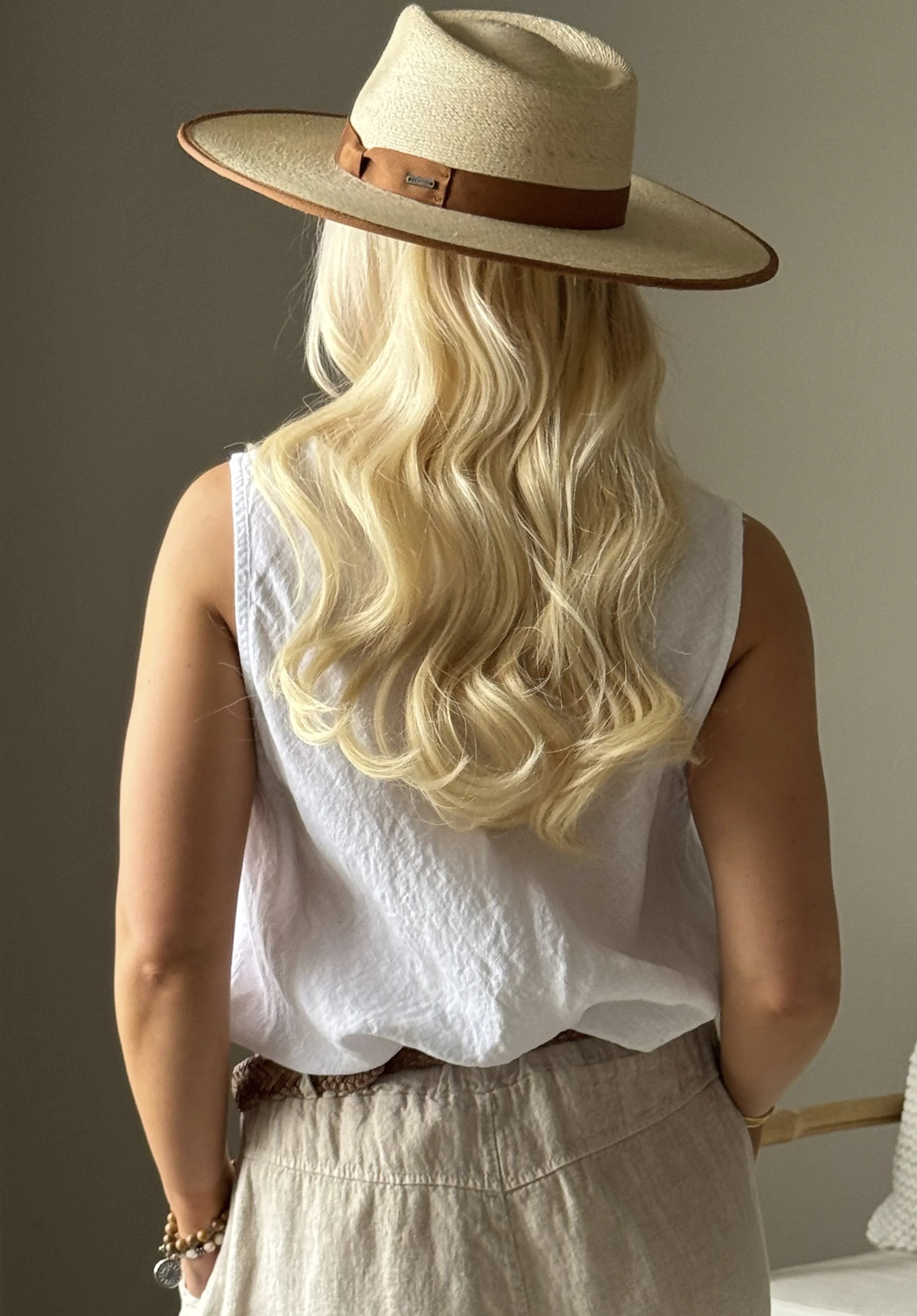 BYPIAS, BOHEMIANA LINNEN TOP LINA WHITE