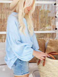 BYPIAS CHALKY SHIRT, SKY BLUE