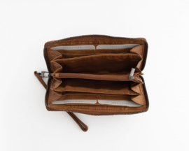 Bag2Bag Tas leder Limited Edition Wallet Battle Cognac