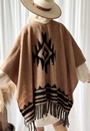 BYPIAS ,  WARM UP PONCHO CARAMEL