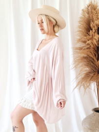 BYPIAS BOHEMIANA CLAUDIA TUNIC, LIGHT PINK