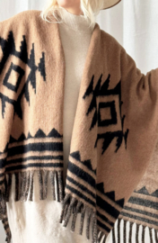 BYPIAS ,  WARM UP PONCHO CARAMEL