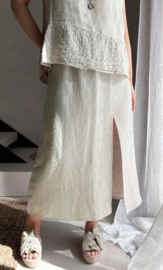 Bypias Vanessa Linen Skirt Natural