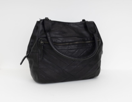 Bag2BagTas leder Santorini Zwart