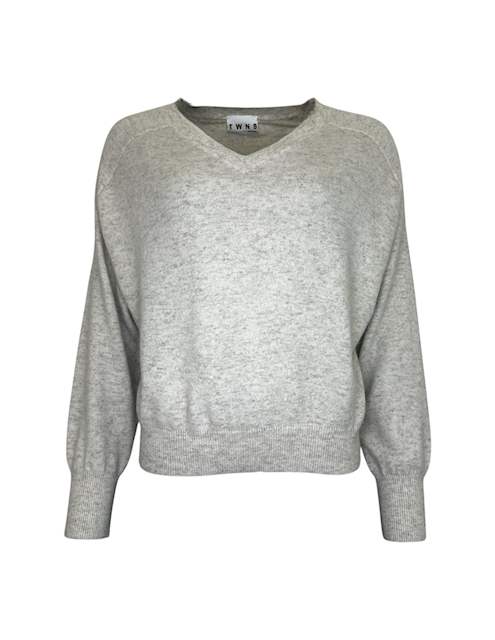 TWNS SALIDA V-NECK TRUI MOTTLED BEIGE