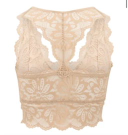 Bralette Lace Taupe