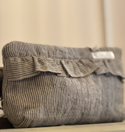 BYPIAS LINNEN TOILET/MAKE UP TASJE STRIPES