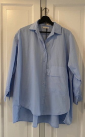 SixtyDays Big Pocket blouse Light Blue