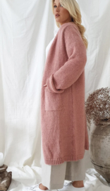 BYPIAS BOHEMIANA SLOWLY MORNING CARDIGAN, Peach blush