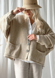 BYPIAS , BOHEMIANA  VEST DASH BEIGE