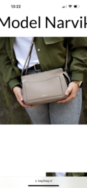 Bag2Bag lederen tas Narvik Beige