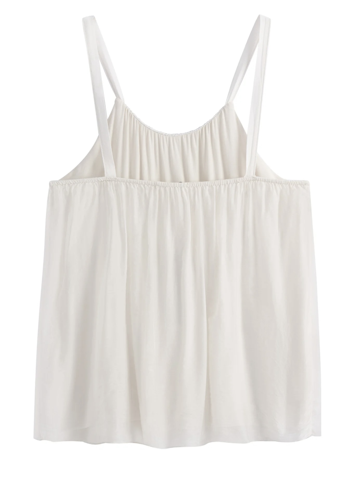 BYPIAS, BOHEMIANA  TIERRA ZIJDEN TOP BEIGE