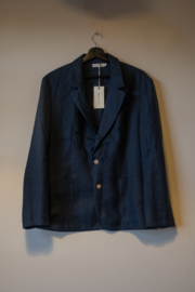 BYPIAS Mens Linen Blazer  Navy