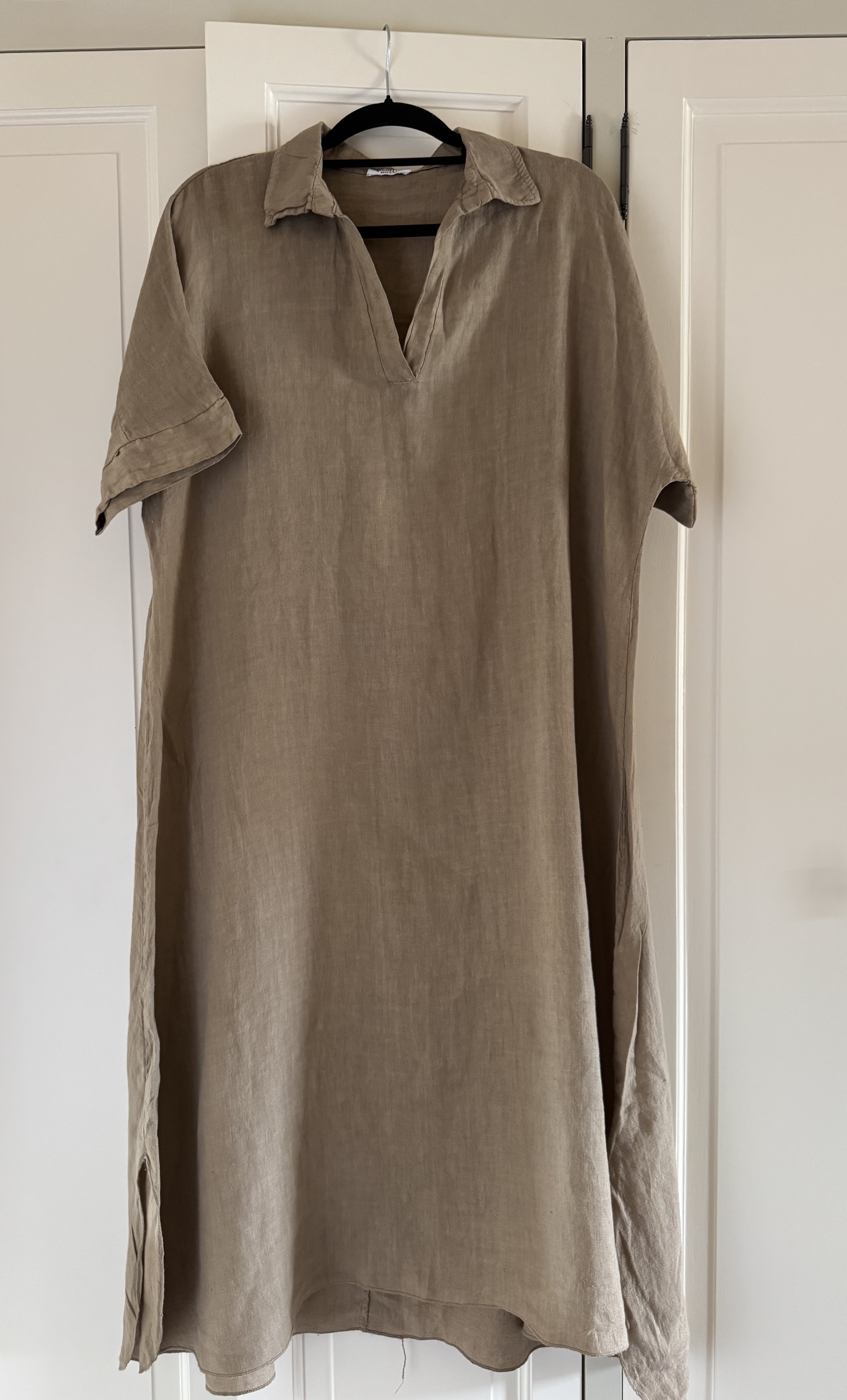 Linnen Jurk Joan Camel