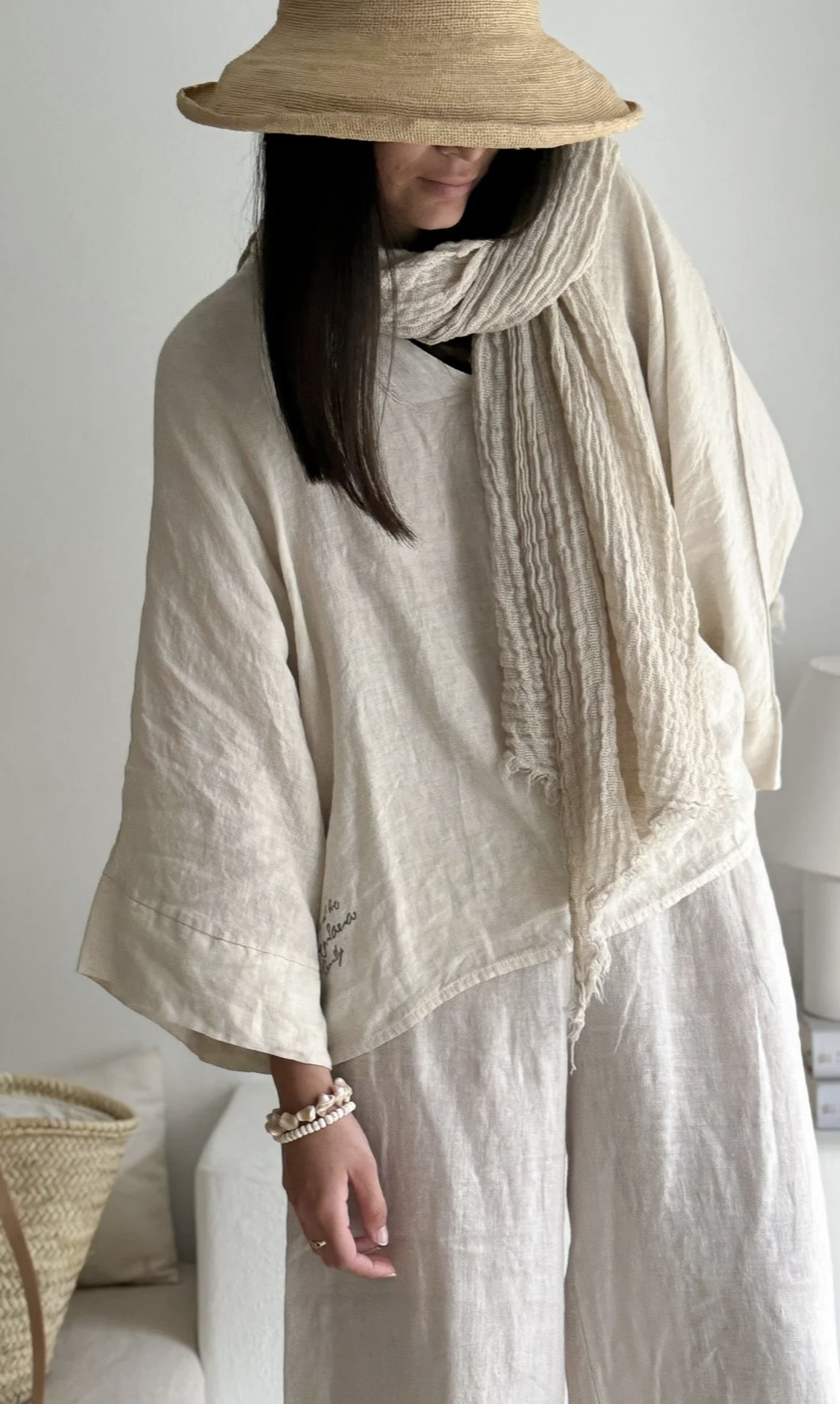 BYPIAS, BOHEMIANA  BOHO MESH SJAAL SAND