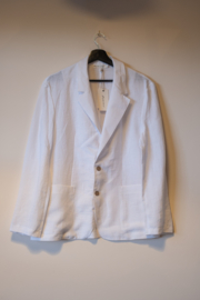 BYPIAS Mens Linen Blazer White