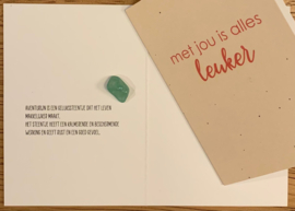 Kaartje & envelop , Met jou is alles leuker