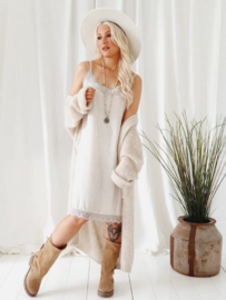 BYPIAS BOHEMIANA NICOLE DRESS, BEIGE