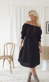 BYPIAS AMALFI DRESS BLACK