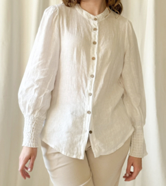 BYPIAS, BOHIEMIANA ILEANA BLOUSE WHITE