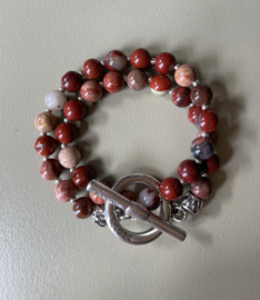 Blow Bijoux Bracelet Nude Double Rang  Red Brown