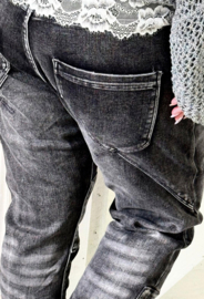 BYPIAS , PERFECT JEANS GET INTO THE GROOVE, GREY DENIM
