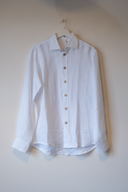 BYPIAS John  Linen shirt White