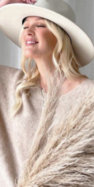 BYPIAS, BOHEMIANA  BECCA ALPACA MIX JUMPER, BEIGE