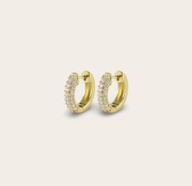 Avelie, Lovers met zirconia gold plated 27mm