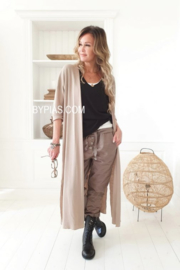 BYPIAS PERFECT JOGGERS BUTTONS, TAUPE