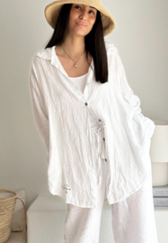 BYPIAS , BOHEMIANA  BLOUSE EASY DAYS WHITE