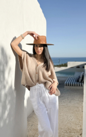 BYPIAS , BOHEMIANA  VEST ALBA BEIGE