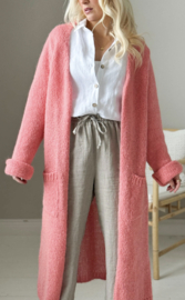 BYPIAS BOHEMIANA SLOWLY MORNING CARDIGAN, PEACH SPRITZ