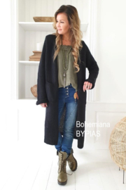 BYPIAS BOHEMIANA SLOWLY MORNING CARDIGAN,  ZWART