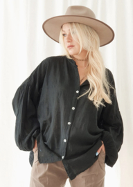 BYPIAS CHALKY BLOUSE BLACK
