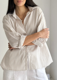 BYPIAS , BOHEMIANA  BLOUSE CLASSICAL BEIGE