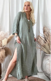 BYPIAS Bohemiana Joshua kaftan Kaki