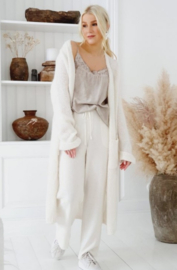 BYPIAS BOHEMIANA SLOWLY MORNING CARDIGAN, OFF WHITE