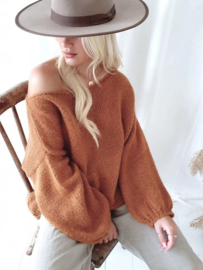 BYPIAS DESIRE Mohair jumper, CINNAMON