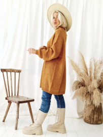 BYPIAS LOOSE MOHAIR JUMPER, CINNAMON