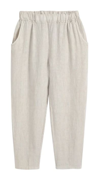 BYPIAS BOHEMIANA LINNEN JOGGER SAND