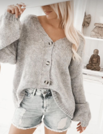 BYPIAS MARION CARDIGAN, TAUPE