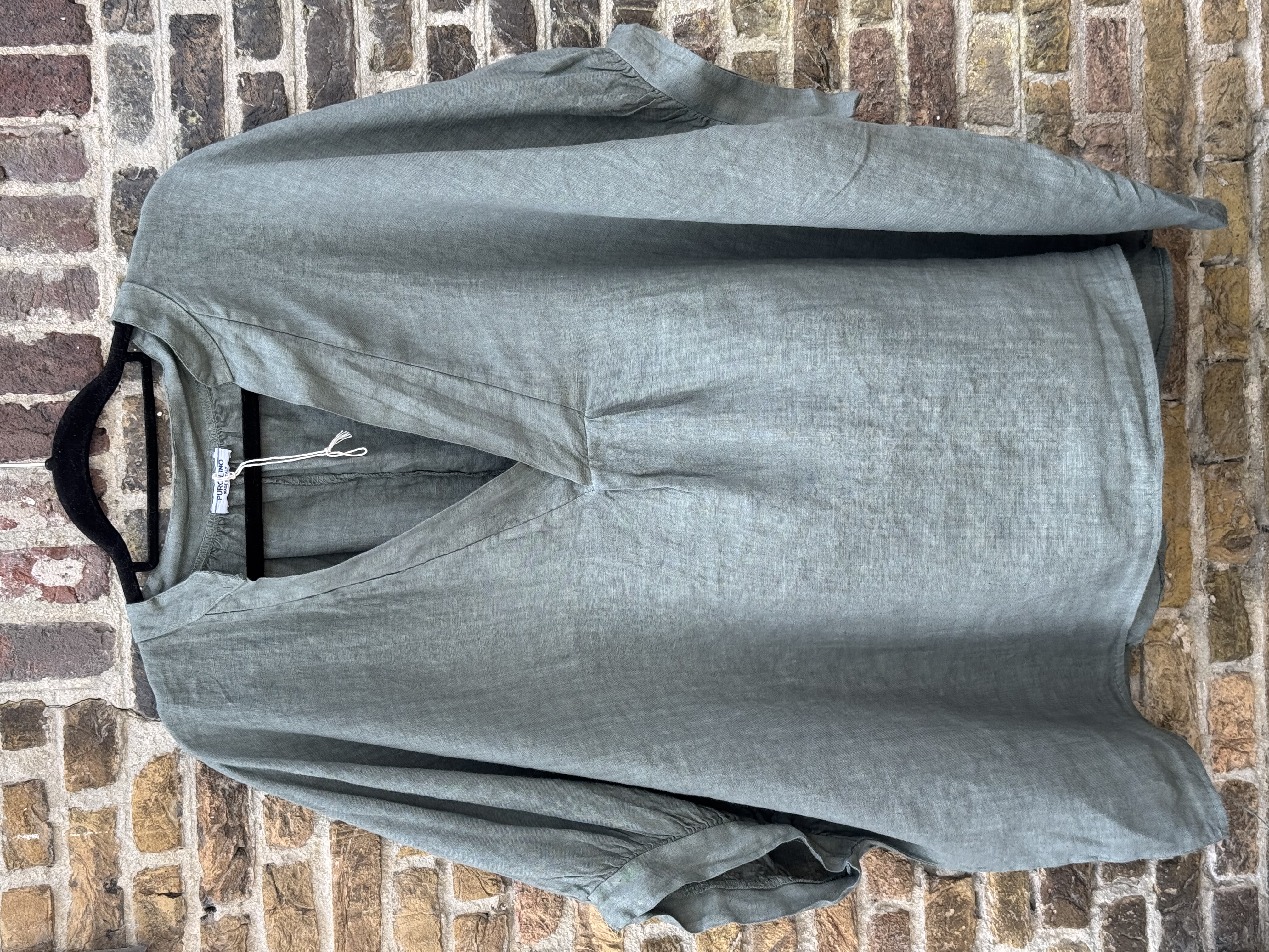 LINNEN BLOUSE BONITA ARMY
