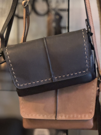 Bag2Bag lederen tas Pori Zwart