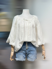 Cotton blouse Yara Wit