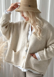 BYPIAS , BOHEMIANA  VEST DASH OFF WHITE
